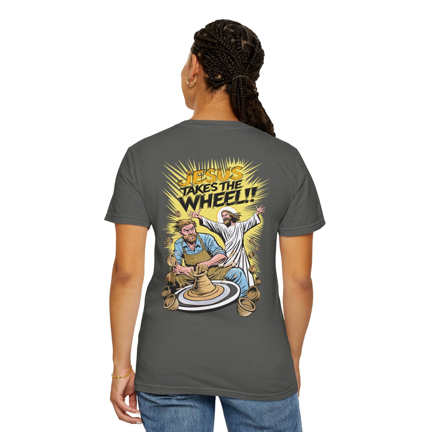 "Jesus Takes the Wheel!!" T-Shirt