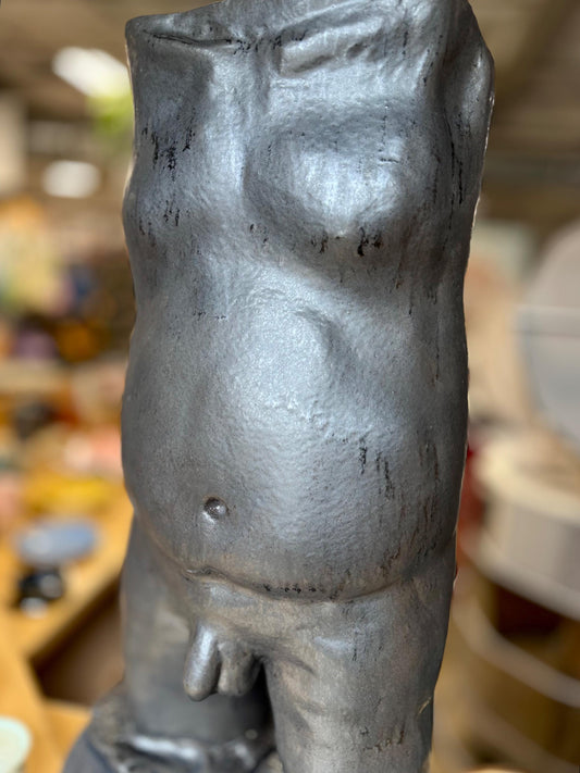 Male Nude Ceramic Sculpture - Handmade Pottery Art - Home Decor - LGBTQIA+ Erotic Art - Flower Holder - Modern Figurative Piece