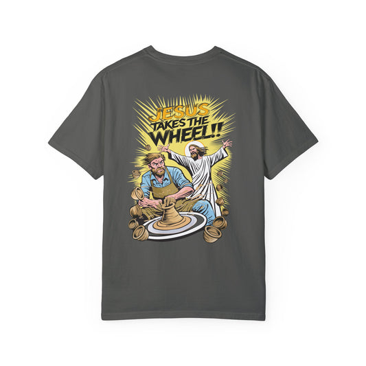 "Jesus Takes the Wheel!!" T-Shirt