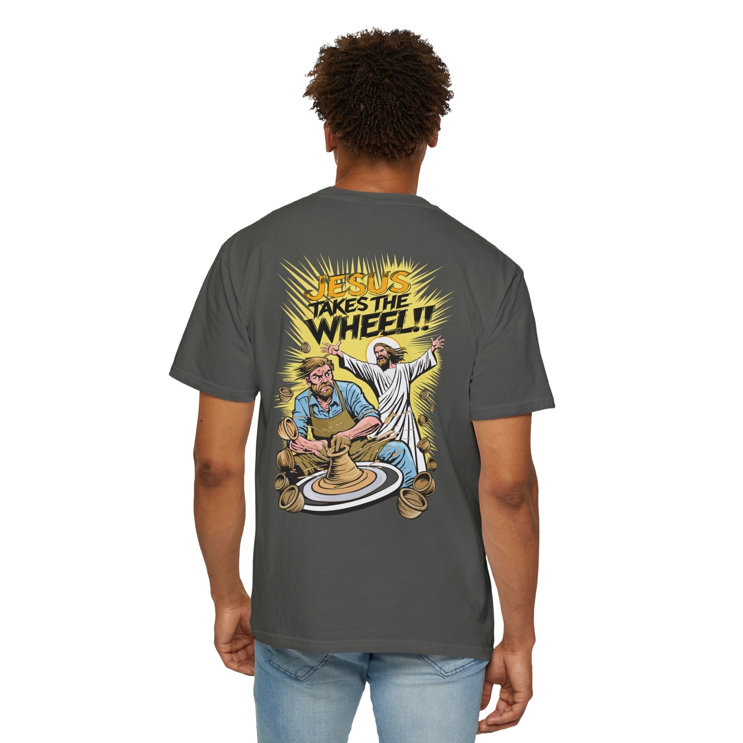 "Jesus Takes the Wheel!!" T-Shirt